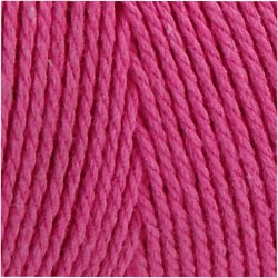 Knyttegarn, L: 315 M, tykkelse 1 mm, Tynd kvalitet 12/12, pink, 220 g/ 1 ngl.