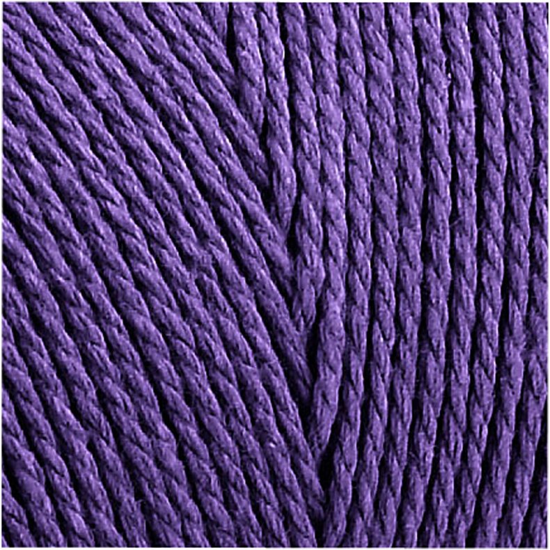 Knyttegarn, L: 315 M, tykkelse 1 mm, Tynd kvalitet 12/12, violet, 220 g/ 1 ngl.