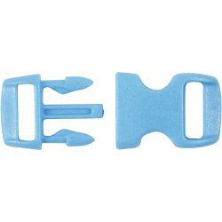 Klikl&aring;s, L: 29 mm, B: 15 mm, hulstr. 3x11 mm, ass. farver, 100 stk./ 1 pk.