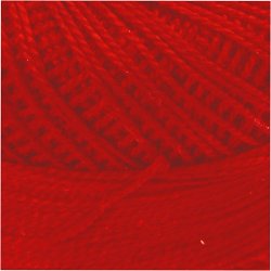 Merceriseret Bomuldsgarn, r&oslash;d, 20 g/ 1 ngl.