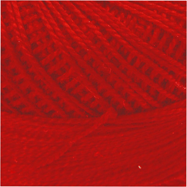 Merceriseret Bomuldsgarn, r&oslash;d, 20 g/ 1 ngl.