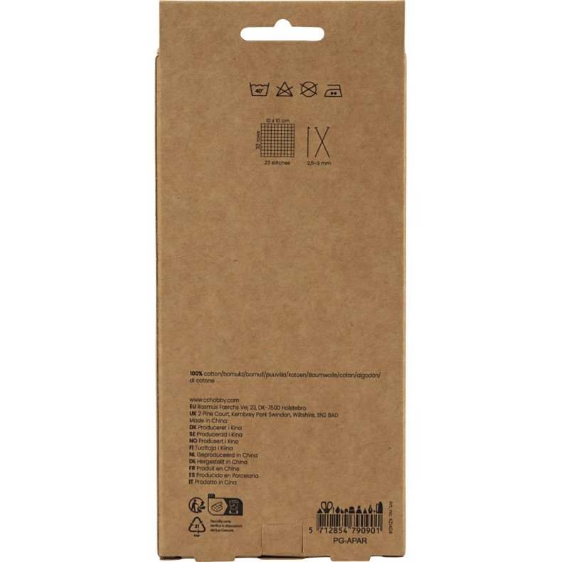 Bomuldsgarn, nr. 8/4, L: 5x50 M, colorful, 5x20 g/ 1 pk.