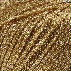 Lurex Garn, L: 160 M, guld, 25 g/ 1 ngl.