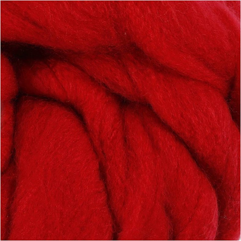 XL K&aelig;mpegarn af Polyacryl/Uld, L: 15 M, str. mega, m&oslash;rk r&oslash;d, 300 g/ 1 ngl.