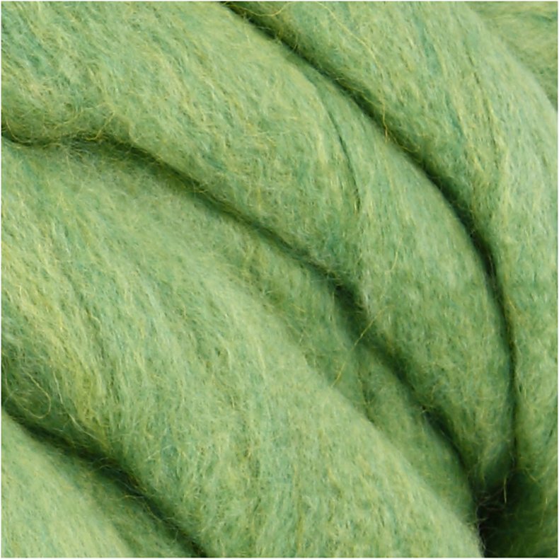 XL K&aelig;mpegarn af Polyacryl/Uld, L: 15 M, str. mega, limegr&oslash;n, 300 g/ 1 ngl.