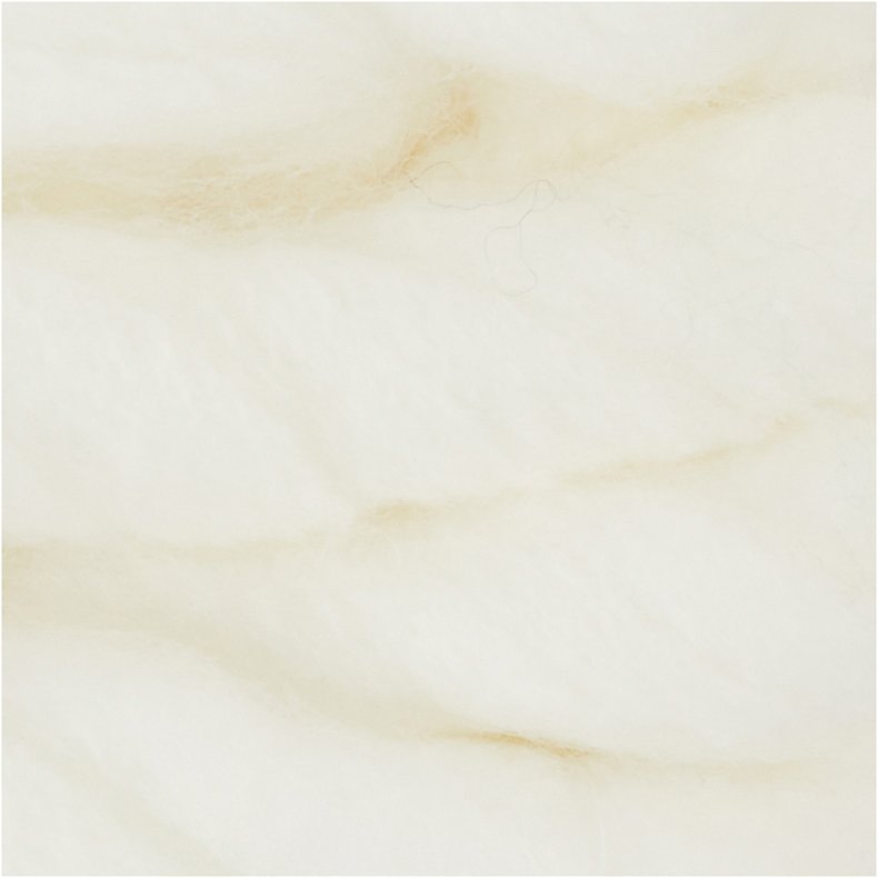 XL K&aelig;mpegarn af Polyacryl/Uld, L: 15 M, str. mega, r&aring;hvid, 300 g/ 1 ngl.