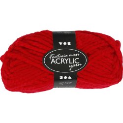 Fantasia Polyacrylgarn, L: 35 m, pind 9-10, r&oslash;d, 50 g/ 1 ngl.