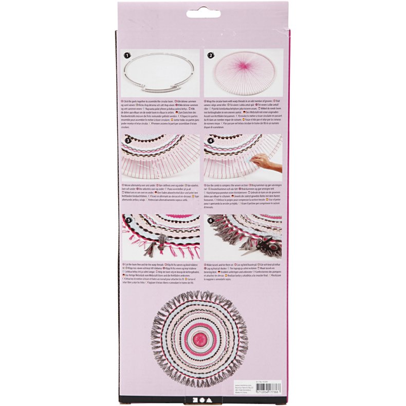 Rund v&aelig;v, diam. 88 cm, 1 stk.