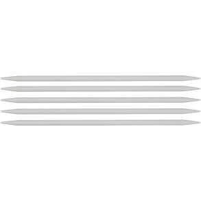 Strømpepinde, L: 20 cm, str. 6 mm, 1 sæt