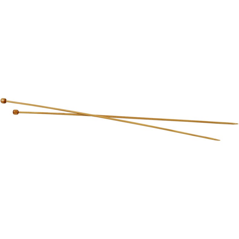 Strikkepinde, L: 35 cm, str. 3 mm, 1 par