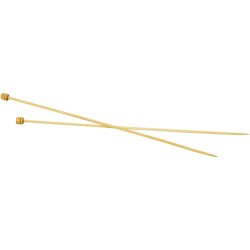 Strikkepinde, L: 35 cm, str. 4 mm, 1 par