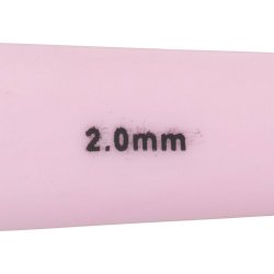 H&aelig;klen&aring;l, nr. 2, L: 13,3 cm, str. 2 mm, r&oslash;d, 1 stk.