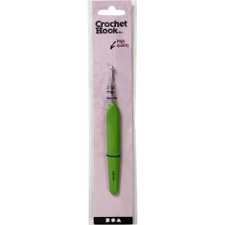 H&aelig;klen&aring;l, nr. 3,5, L: 13,3 cm, str. 3,5 mm, lys lilla, 1 stk.