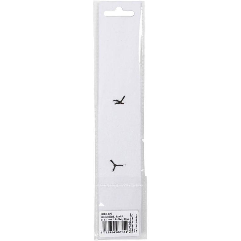 H&aelig;klen&aring;l, nr. 4, L: 13,3 cm, str. 4 mm, pastelgr&oslash;n, 1 stk.