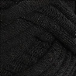 Tubegarn, L: 45 M, sort, 100 g/ 1 ngl.