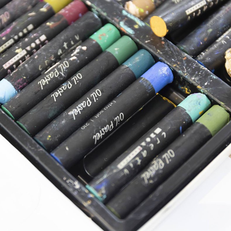 Oliepastel, L: 7 cm, tykkelse 11 mm, ass. farver, 48 stk./ 1 pk.