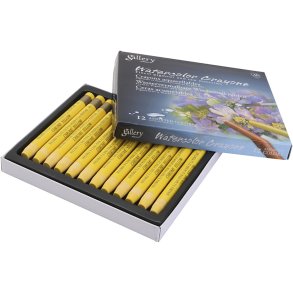 Gallery Akvarel, krom gul (305), 12 stk./ 1 pk.