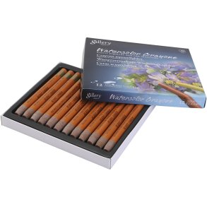 Gallery Akvarel, burnt umber, 12 stk./ 1 pk.