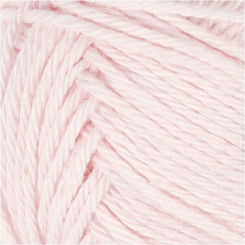 Bomuldsgarn, nr. 8/4, L: 170 M, st&oslash;vet rosa, 50 g/ 1 ngl.