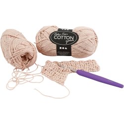 Bomuldsgarn, nr. 8/4, L: 170 M, pudder, 50 g/ 1 ngl.