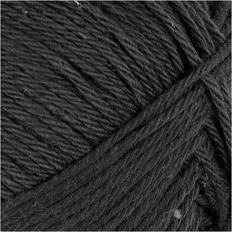 Bomuldsgarn, nr. 8/4, L: 170 M, antrascitgr&aring;, 50 g/ 1 ngl.