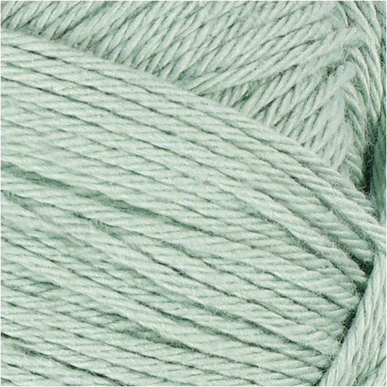 Bomuldsgarn, nr. 8/4, L: 170 M, mint gr&oslash;n, 50 g/ 1 ngl.