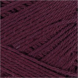 Bomuldsgarn, nr. 8/4, L: 170 M, blomme, 50 g/ 1 ngl.