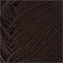Bomuldsgarn, nr. 8/4, L: 170 M, m&oslash;rk brun, 50 g/ 1 ngl.