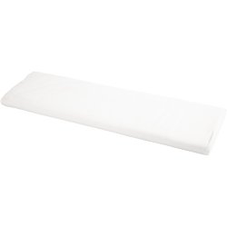 Stof, B: 145 cm, 140 g, hvid, 10 m/ 1 rl.