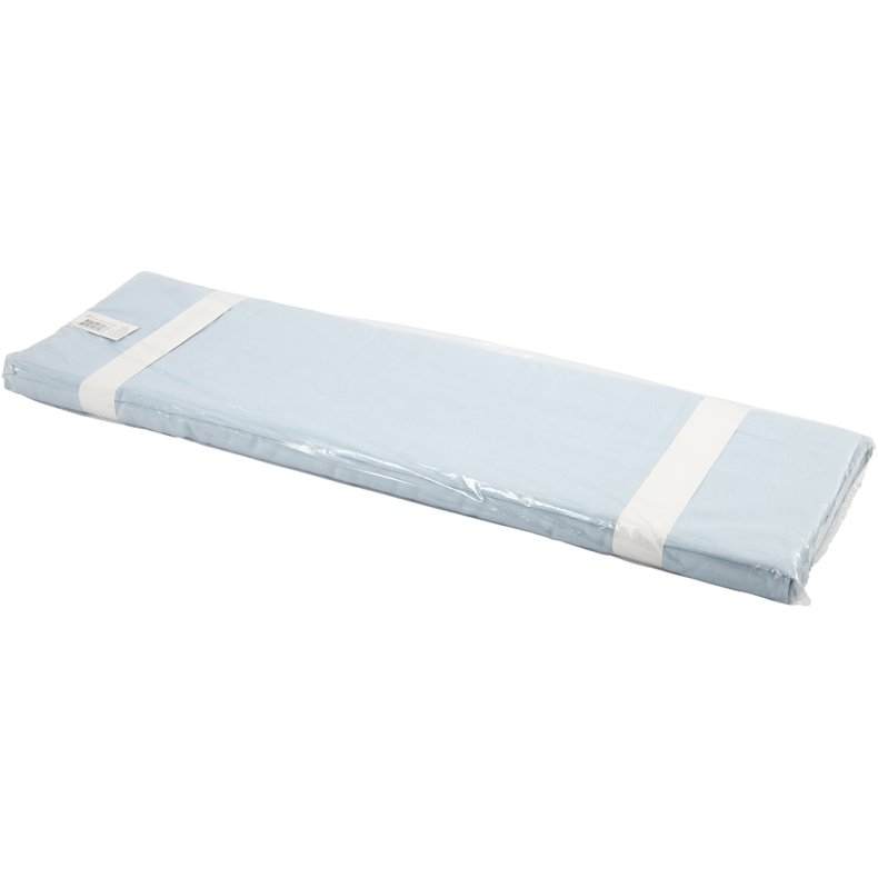 Stof, B: 145 cm, 140 g, lysebl&aring;, 10 m/ 1 rl.