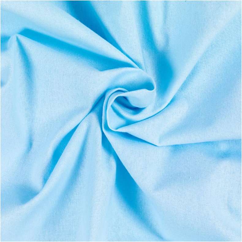 Stof, B: 145 cm, 140 g, lys turkis, 2 m/ 1 pk.