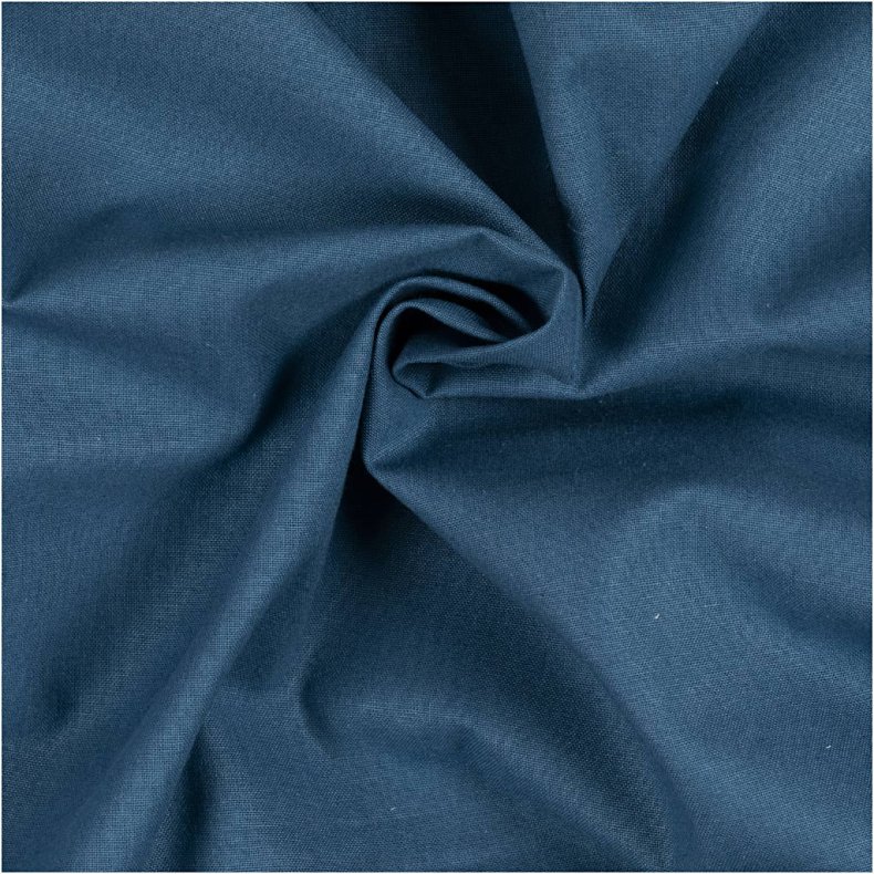 Stof, B: 145 cm, 140 g, petroleum, 2 m/ 1 pk.