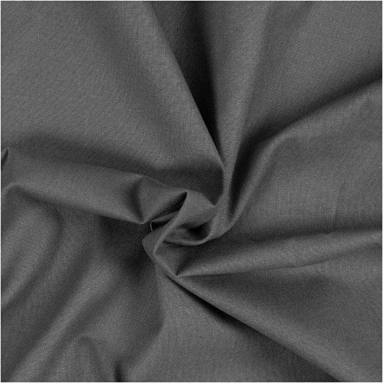 Stof, B: 145 cm, 140 g, gr&aring;, 2 m/ 1 pk.