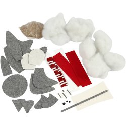 Julemus, H: 30 cm, 1 stk.