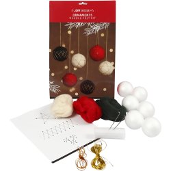 Julekugler, diam. 6 cm, 6 stk./ 1 pk.