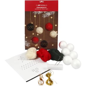 Julekugler, diam. 6 cm, 6 stk./ 1 pk.