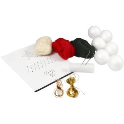 Julekugler, diam. 6 cm, 6 stk./ 1 pk.