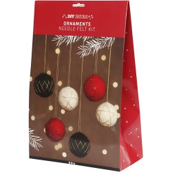 Julekugler, diam. 6 cm, 6 stk./ 1 pk.