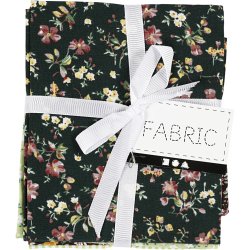 Patchworkstof, str. 45x55 cm, 100 g, gr&oslash;n, 4 stk./ 1 bdt.