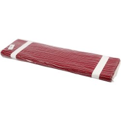 Stof, B: 145 cm, 140 g, r&oslash;d/hvid, 10 m/ 1 rl.