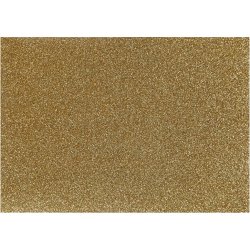 Strygestof, A5, ark 148x210 mm, glitter, guld, 1 ark