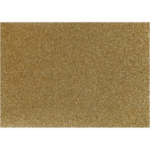 Strygestof, A5, ark 148x210 mm, glitter, guld, 1 ark