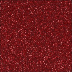 Strygestof, A5, ark 148x210 mm, glitter, r&oslash;d, 1 ark