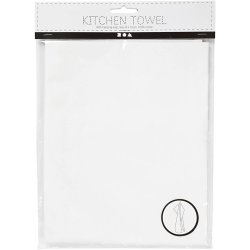 Viskestykke, str. 50x70 cm, 180 g, hvid, 1 stk.