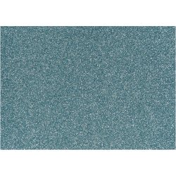 Strygestof, A5, ark 148x210 mm, glitter, lysebl&aring;, 1 ark