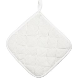 Grydelapper, str. 20x20 cm, 145 g, hvid, 1 par