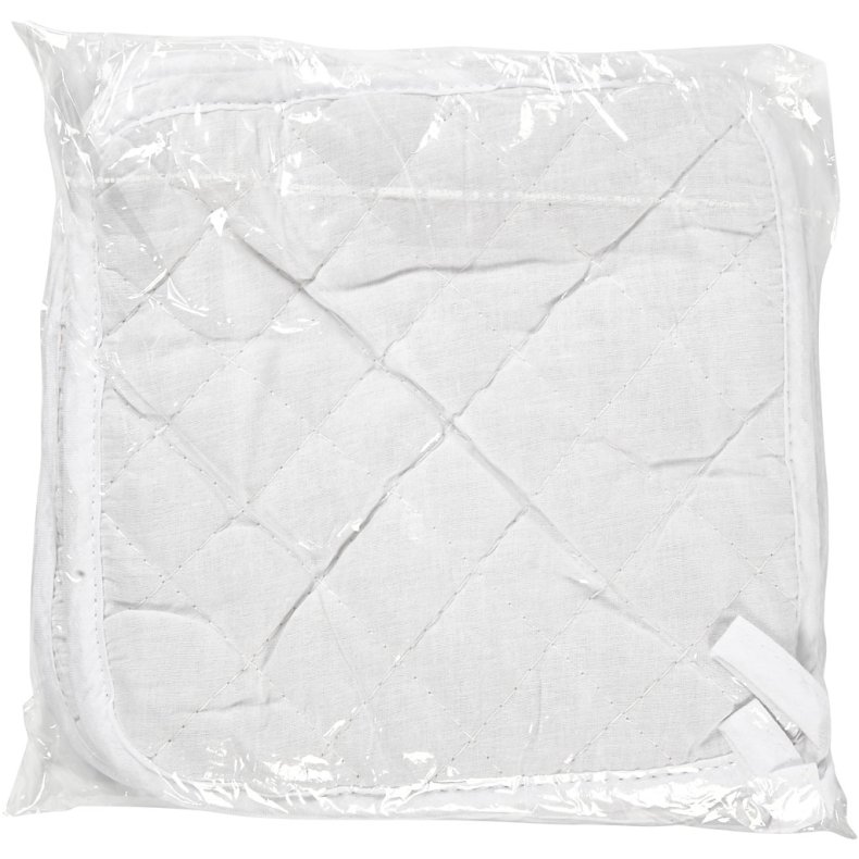 Grydelapper, str. 20x20 cm, 145 g, hvid, 4 stk./ 1 pk.