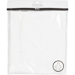 Forkl&aelig;de, L: 84 cm, B: 65 cm, str. M-XL cm, 210 g, hvid, 1 stk.