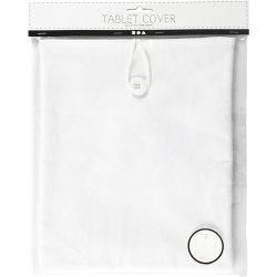 Tablet cover, str. 22x27 cm, hvid, 1 stk.