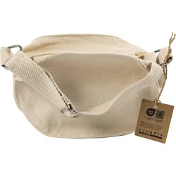 Skuldertaske, H: 13,5 cm, D: 8 cm, B: 18 cm, 300 g, lys natur, 1 stk.